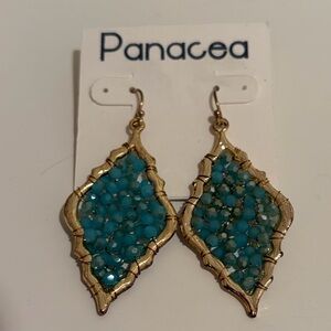 Nordstrom Gold and Turquoise Earrings
